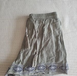 Junior's Tie Front Shorts (XS)